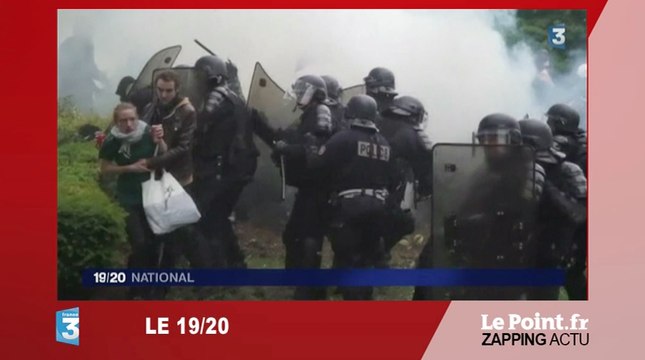 Images choc des affrontements entre CRS et casseurs - Le zapping du 27 mai
