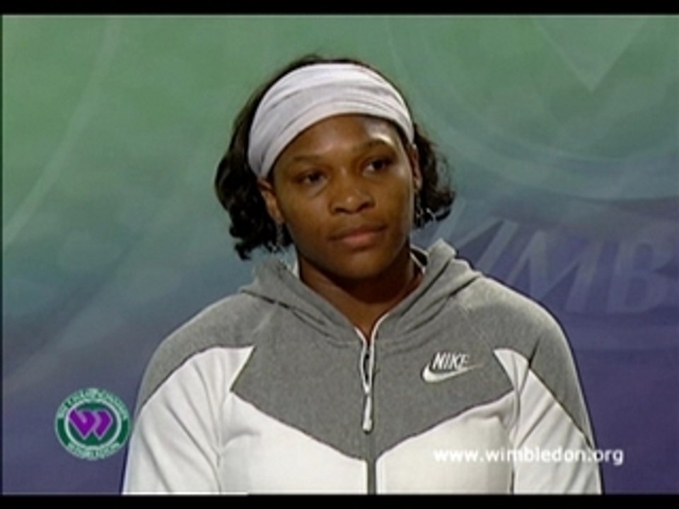 Serena 4th Round Wimby Interview