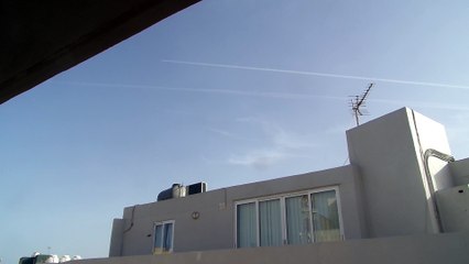 Chemtrails over Mellieha, Malta, May 27th, 2016 time 18.00