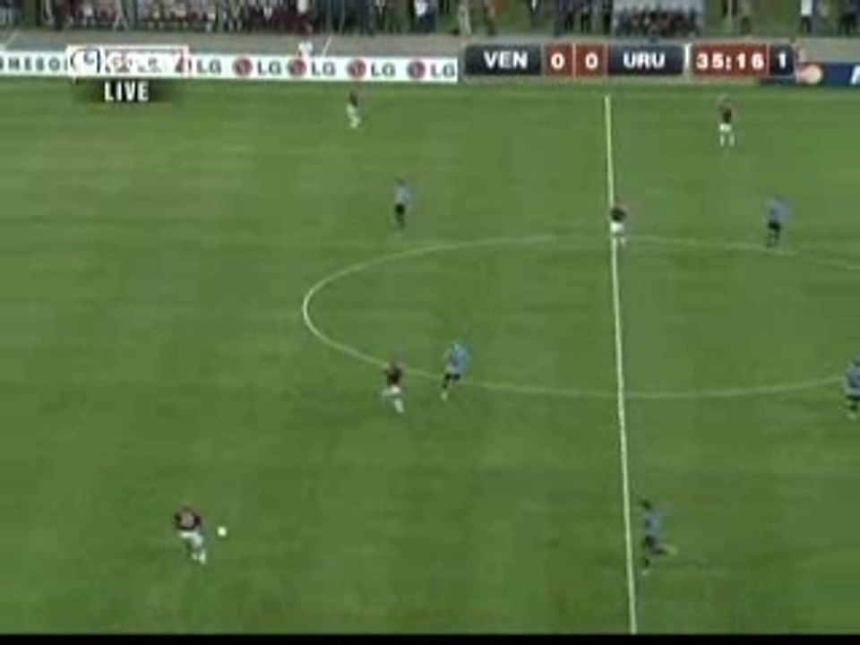 Arango Freekick  - Copa America 2007 - Uruguay v Venezuela