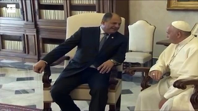 Presidente de Costa Rica sostuvo una reunión con el papa Francisco