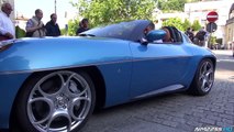 Alfa Romeo Disco Volante Spyder AMAZING V8 Sound - Start Up & LOUD Revs!