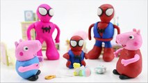 Peppa Pig Stop Motion Play Doh! Peppa Pig Family Crying! Spiderman Play Doh Stop Motion