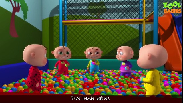 Five Little Babies Playing With Toys Five Little Babies Collection Zool Babies Nursery Rhymes (1)