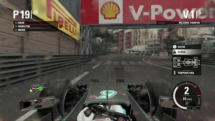 Скачать видео: Formula 1 Grand Prix Monaco 2016 F1 Lluvia | Gran Premio Formula 1 Mónaco 2016 | F1 2015 PS4