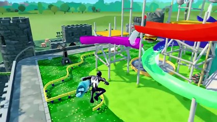 Spider-man VS Black Spider-man, Spider-man Saves Frozen Elsa and Have Fun with Princess Anna