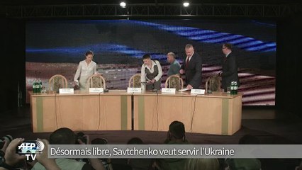 Désormais libre, Savtchenko veut servir l'Ukraine