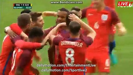 1-0 Marcus Rashford goal - England v. Australia - Friendly Match 27.05.16