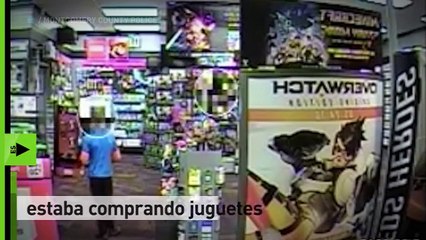 下载视频: Niño de 7 años golpeó a un ladrón en pleno atraco dentro de una tienda