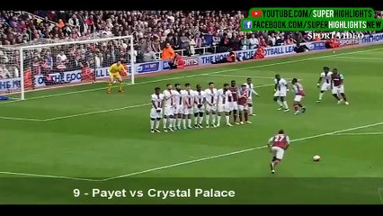 Best 10 Curved Free Kicks 2016