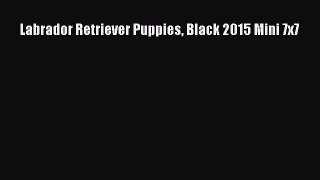 Read Labrador Retriever Puppies Black 2015 Mini 7x7 Ebook Free