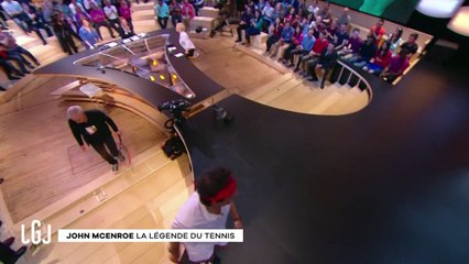 Cyrille Eldin s'improvise une partie de tennis avec la légende : John Mc Enroe !