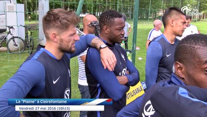 Footing matinal avec les Bleus