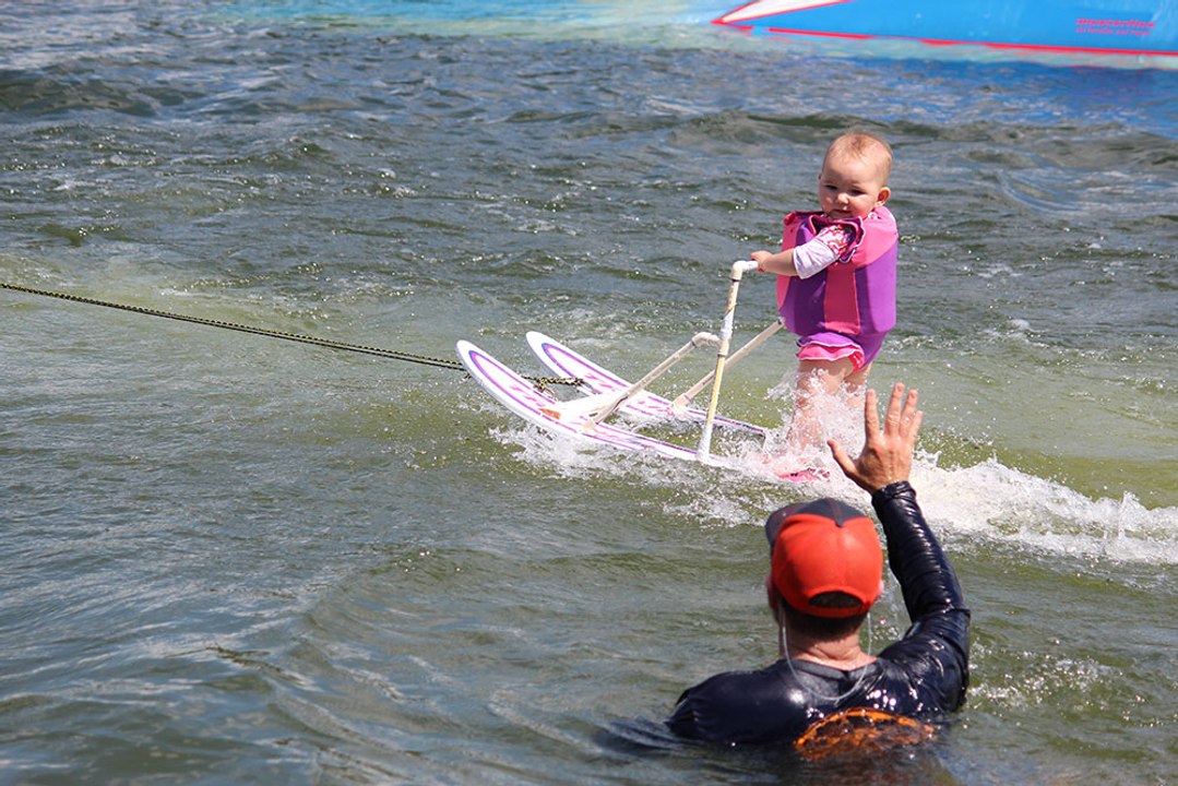 Zyla, the 6-Month-Old Waterskier