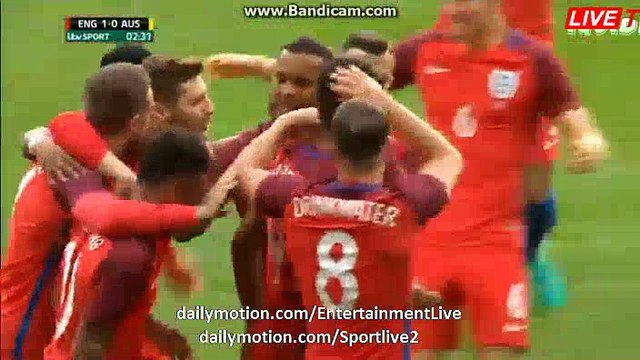 Raheem Sterling Goal England 1-0 Australia Friendly