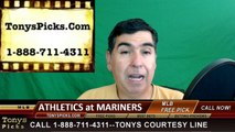 Oakland Athletics vs. Seattle Mariners Pick Prediction MLB Baseball Odds Preview 5-24-2016