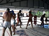 Joe Dylan and Mo training at Jun Muay Thai Camp Lamai 25 2 11
