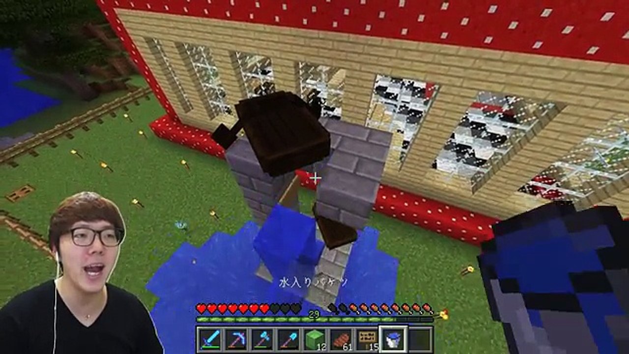 【マインクラフト】ボート式の超高速エレベーター作ってみた！【ヒカキンのマイクラ実況 Part163】【ヒカクラ】