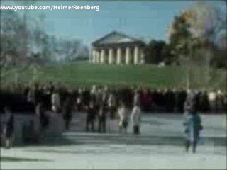 November 22, 1968 - Edward Kennedy at President John F. Kennedy's grave, Arlington National Cemetery