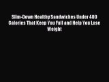 Read Slim-Down Healthy Sandwiches Under 400 Calories That Keep You Full and Help You Lose Weight