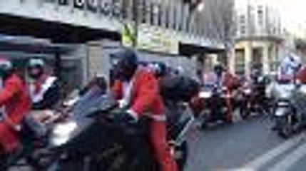 Les motards de Noël à Bordeaux