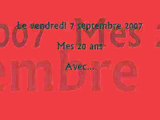 MOntage de mon anniv pour mes 20 piges