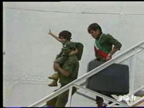 Arrivee de l'OLP en Tunisie 1982