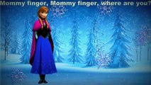 Fun for Kids: Daddy Finger song with lyrics and Frozen animation: Elsa Anna Disney Princess