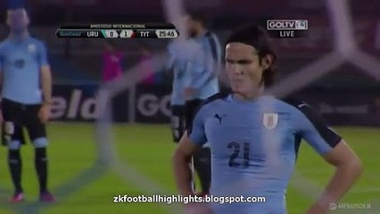 EDISON Cavani Goal HD - Uruguay vs Trinidad & Tobago 1-1 - 2016 Friendly