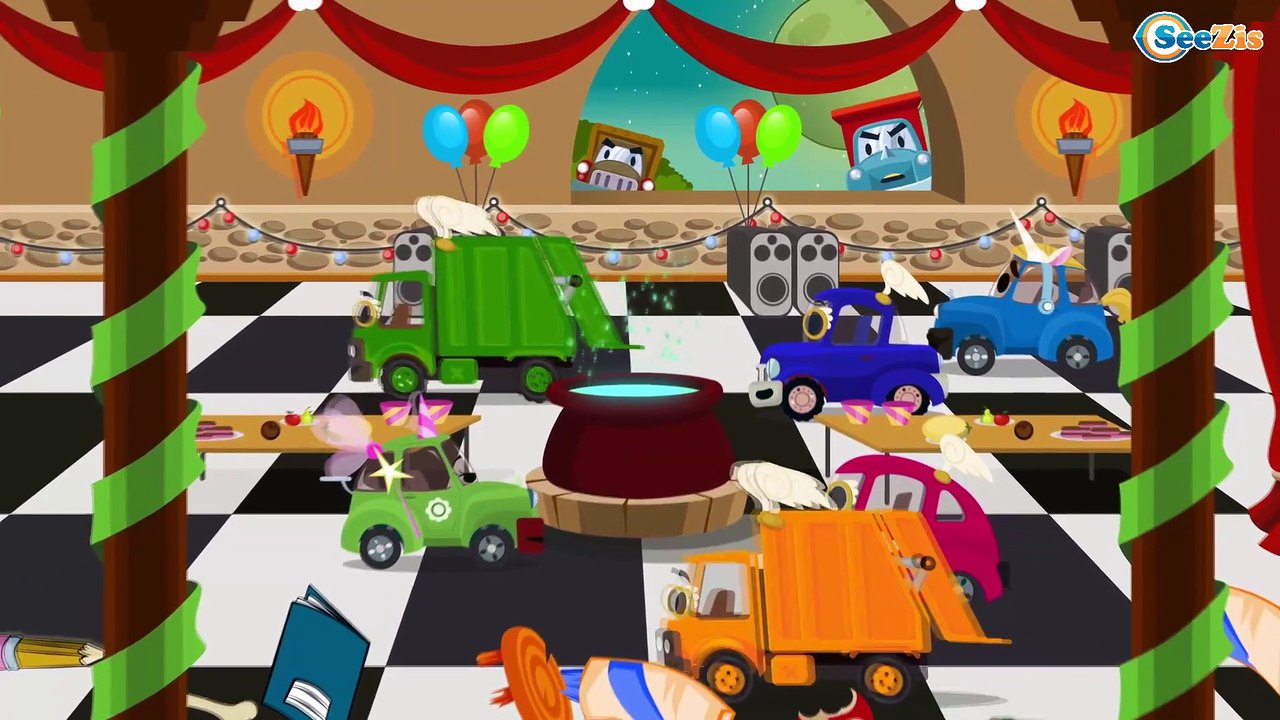 Cars Cartoons for children. Garbage Truck Cleanery. Envy Truck Attack. Compilation 17-20. Season 2