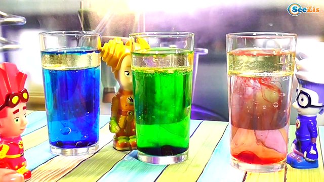 ФИКСИКИ – Игрек, Фаер и Шпуля делают бурлящую лаву. Мультик с игрушками. Развивающее видео. Серия 18