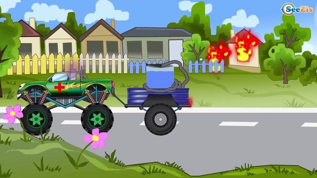 Arabalar çizgi filmleri. Ambulans, Kamyon ve Vinç — Akıllı arabalar. Çocuklar için arabalar