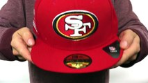 49ers 5X 'TITLES SIDE-PATCH' Red Fitted Hat by New Era