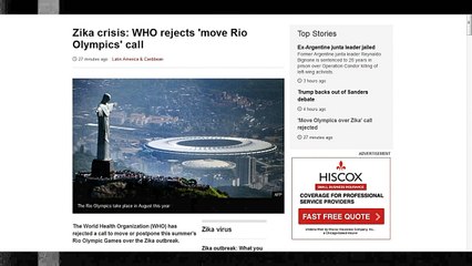 Zika crisis: Rio Olympics 'should be moved or postponed'