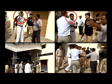 Pakistani TV journalist Chand Nawab assaulted by railway police at Karachi Cantt Station