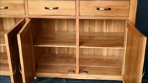 Nova 4 Drawer Oak Large Sideboard/Buffet