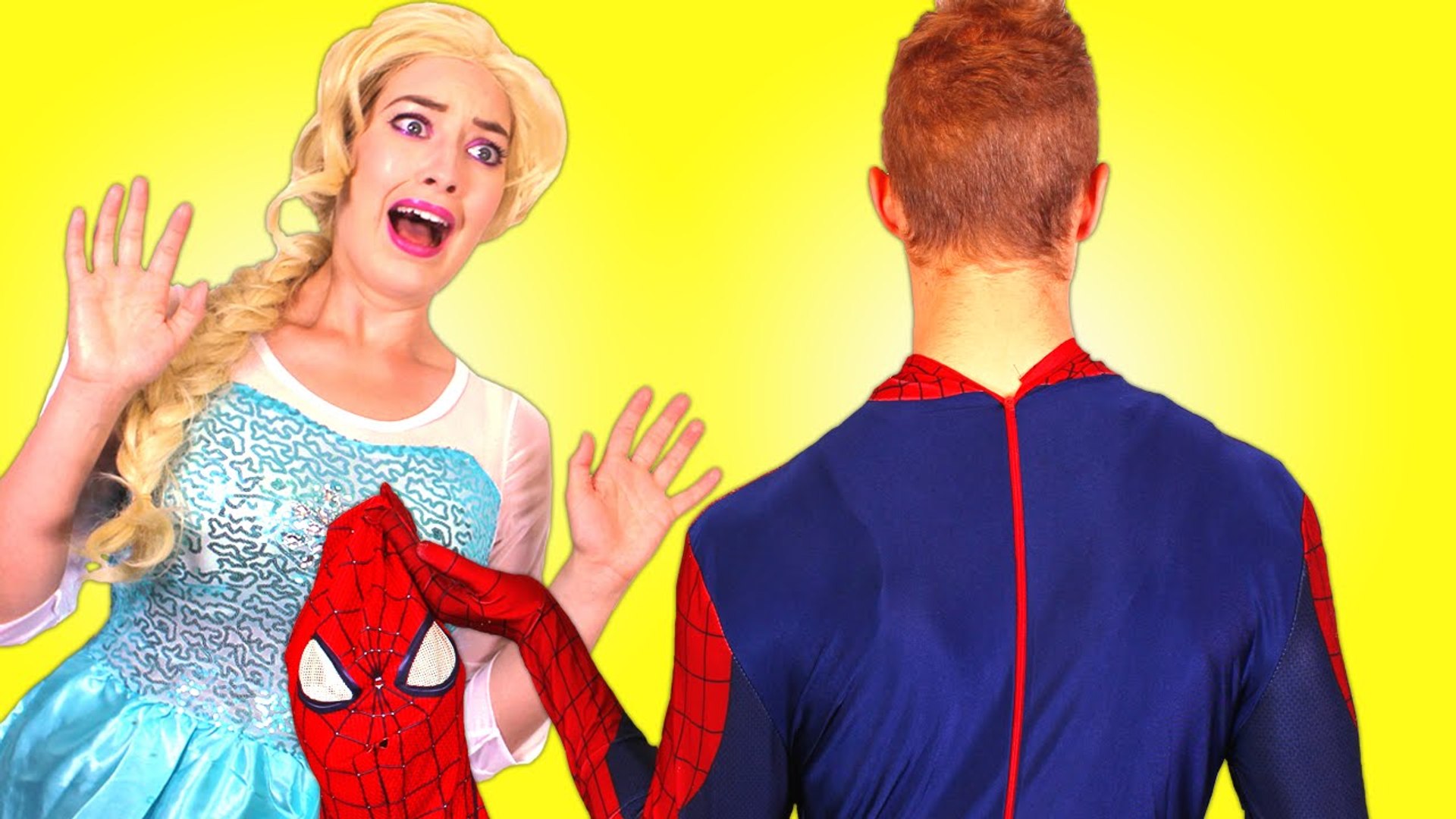 Spiderman FACE REVEAL! w Frozen Elsa & Anna, Pink Spidergirl vs Joker,  Superman Harley Quinn Candy - video Dailymotion