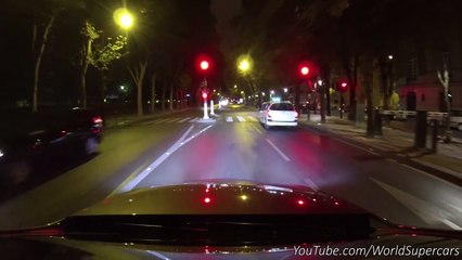 Mercedes A45 AMG Night Blast in Paris! EXHAUST SOUND [Part 1]