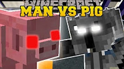 popularmmos Minecraft gamingwithjen: MAN VS PIG! Mini-Game