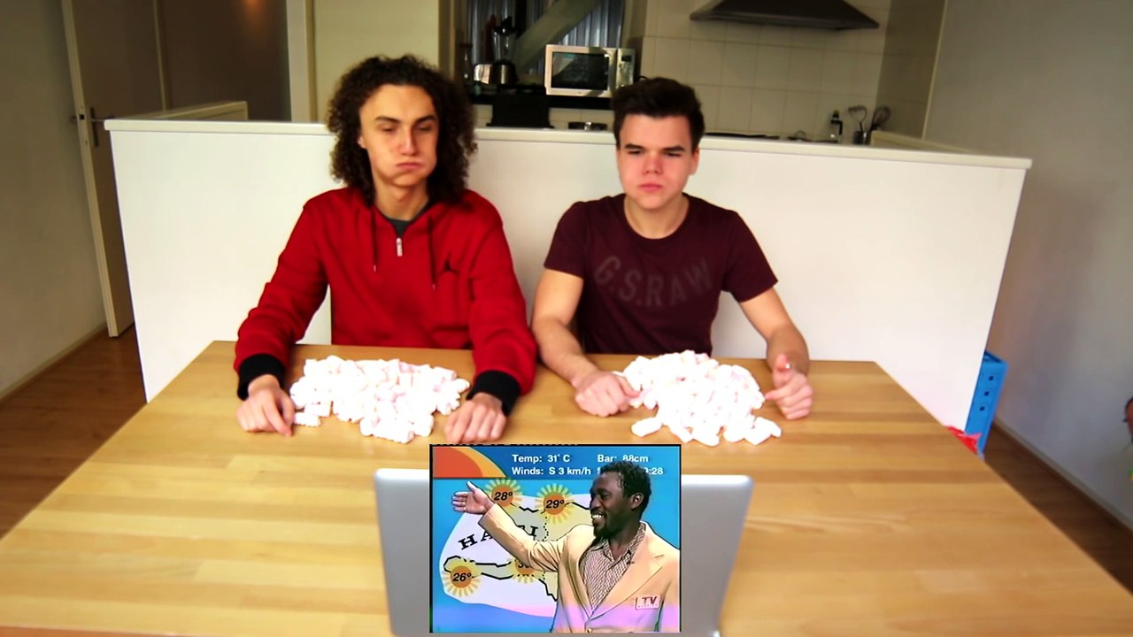 TRY NOT TO LAUGH CHALLENGE WITH MARSHMALLOWS