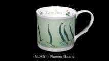 Runner Beans - Bone china mugs by Two Bad Mice