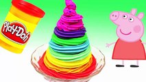 PLAY DOH CREAM!   Easy Make Delicious Ice Cream For Peppa Pig Español funny toys