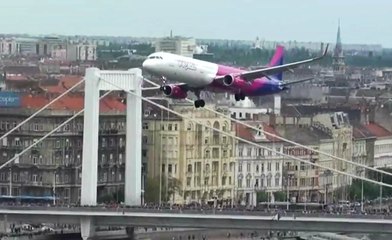 Airbus A-321'le Şehrin Üzerinde Gösteri Yaptı