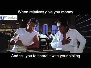When u relatives give u money