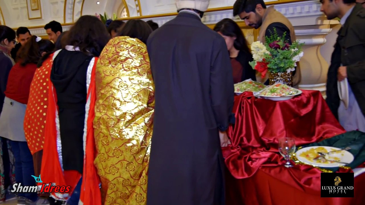 Desi come prepared to eat at Weddings