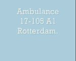 Ambulance 17-105 A1 Rotterdam.