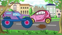 Car Cartoons for children. Monster Truck & Car Wash and Service. Tow Truck & Racing Car & Trucks