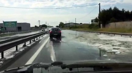 L'entrée de Cognac après les orages (images Stéphane)