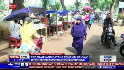 Pedagang Kembang di TPU Karet Bivak Kebanjiran Rejeki