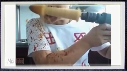 Corn on the Drill Challenge - Epic Fail (COMPLETE - Before, After, Today) - What did the girl say...